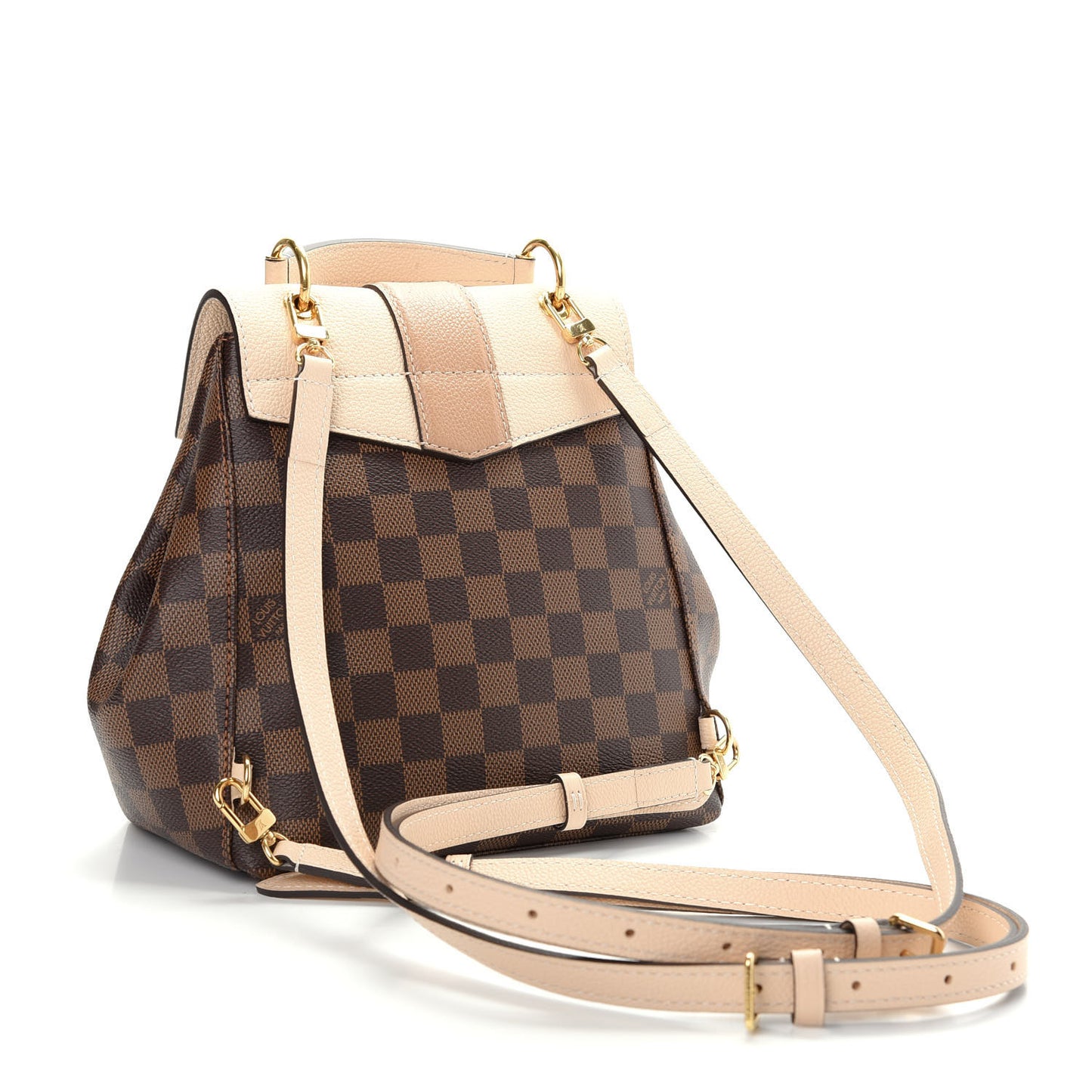 Damier Ebene Clapton Backpack Creme