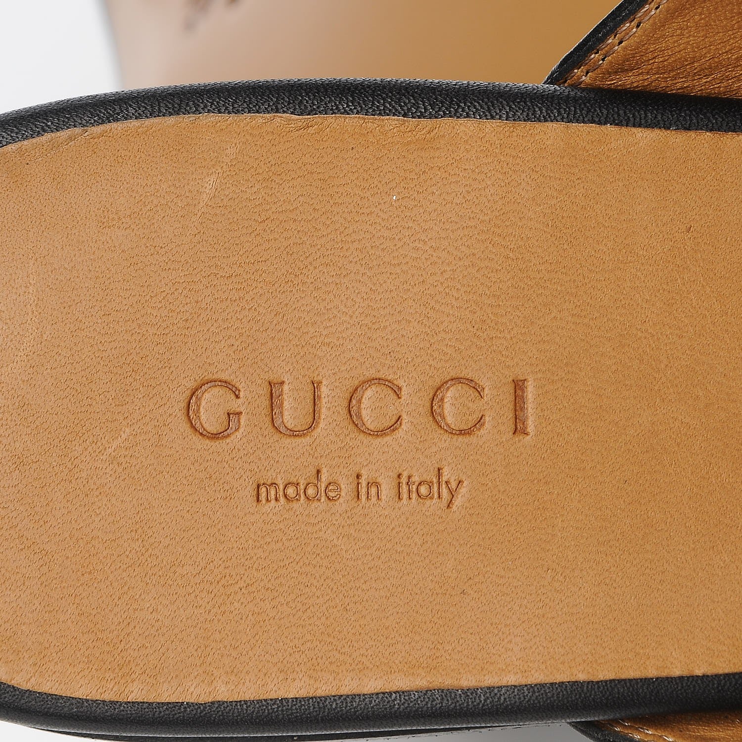 Gucci Calfskin Womens Princetown Slippers 38.5 Black 7 of 8