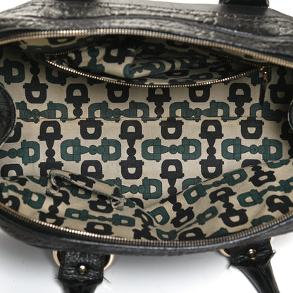 Gucci Calfskin Guccissima Signoria Bowler Bag Black 5 of 14