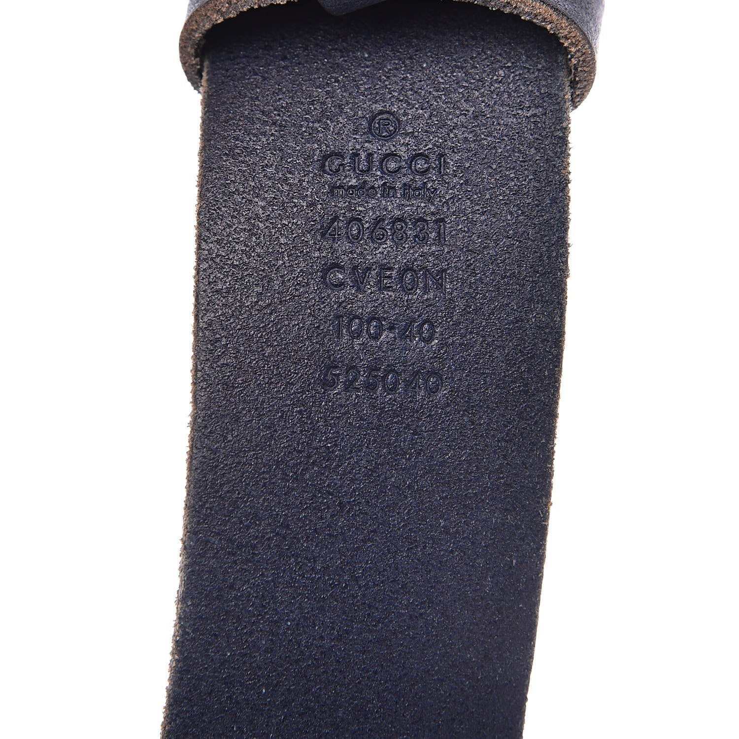Gucci Cuoio Toscano Nickel Double Double G 40mm Belt 100 40 Blue 6 of 7