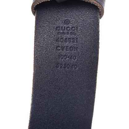 Gucci Cuoio Toscano Nickel Double Double G 40mm Belt 100 40 Blue 6 of 7