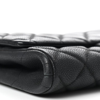 Chanel Caviar Quilted Clutch With Chain Flap Black 10 of 20