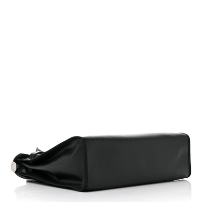 Hermes Toile H Berline Vache Hunter Herbag Zip PM 31 Black Ecru 5 of 11