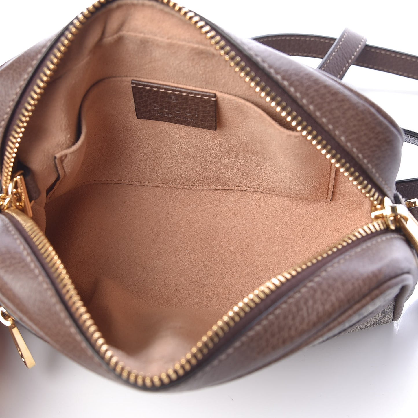 GG Supreme Monogram Web Mini Ophidia Shoulder Bag Brown