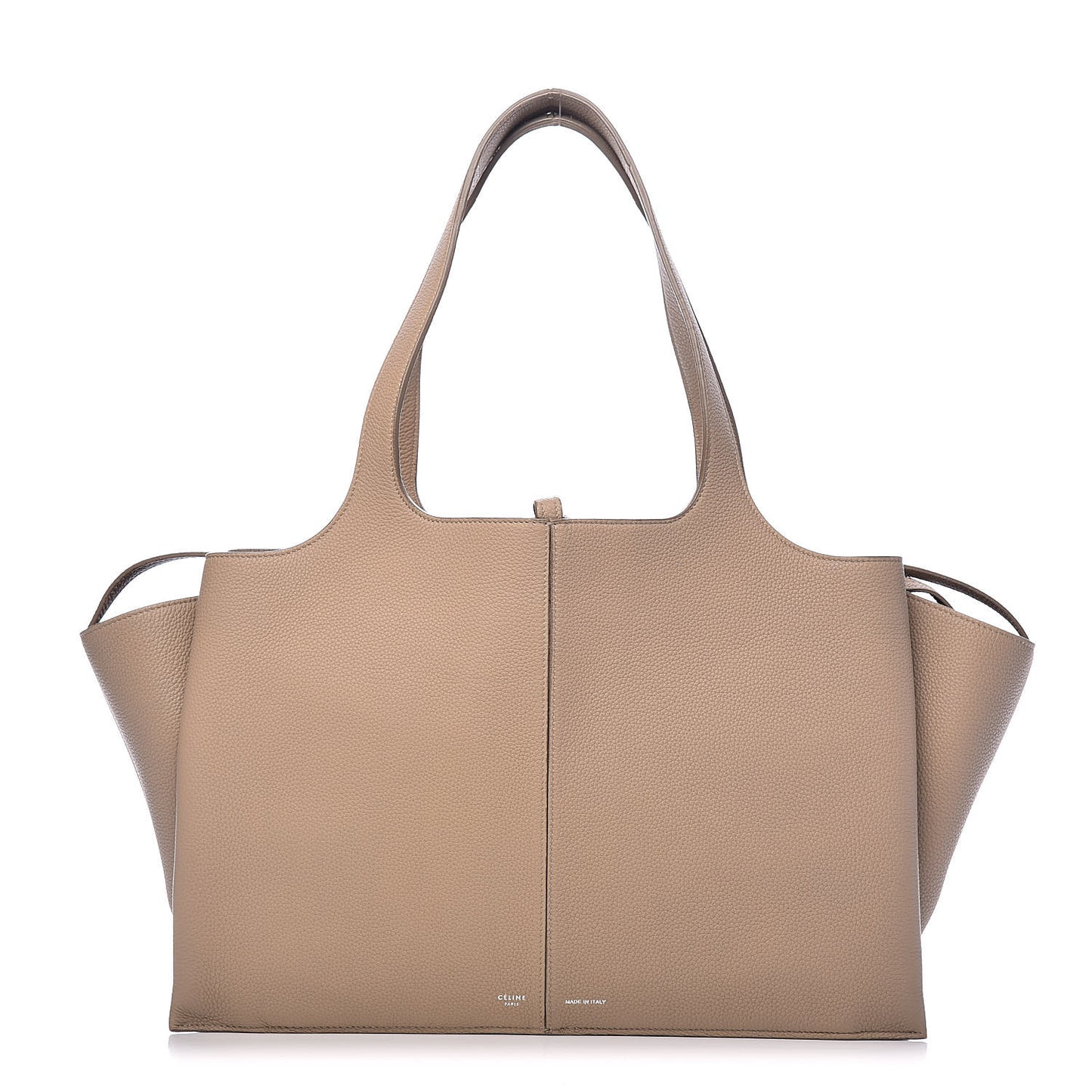 Baby Grained Calfskin Medium Tri-Fold Bag Dune