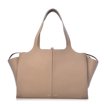 Celine Baby Grained Calfskin Medium Tri-Fold Bag Dune 1 of 9