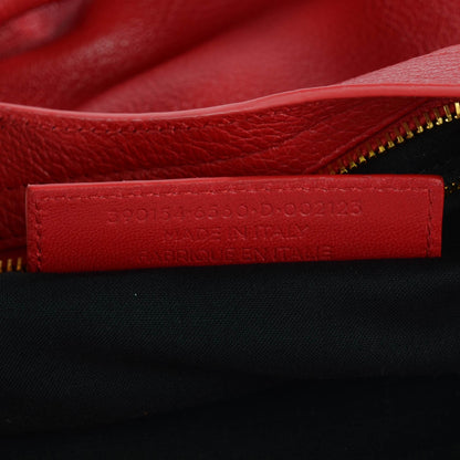 Balenciaga Chevre Gold Metallic Edge Hardware City Rouge Grenade 7 of 13