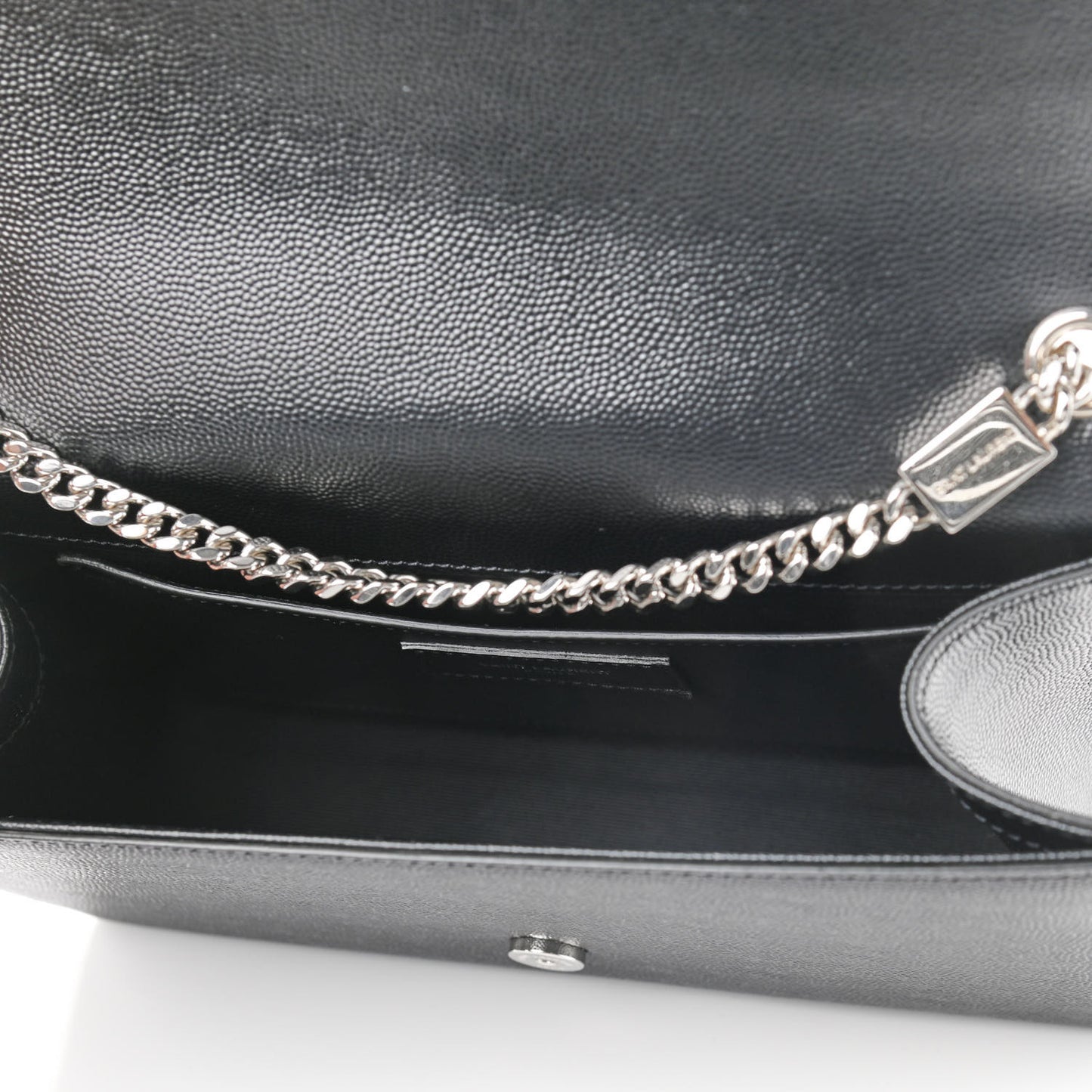 Grain De Poudre Medium Classic Monogram Kate Satchel Black