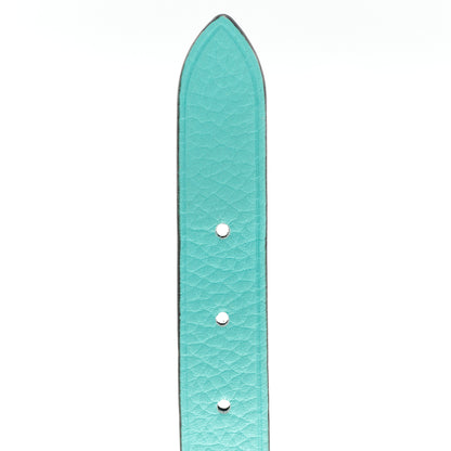 Tiffany Sterling Silver Leather Return to Tiffany Double Wrap Bracelet Blue 6 of 8