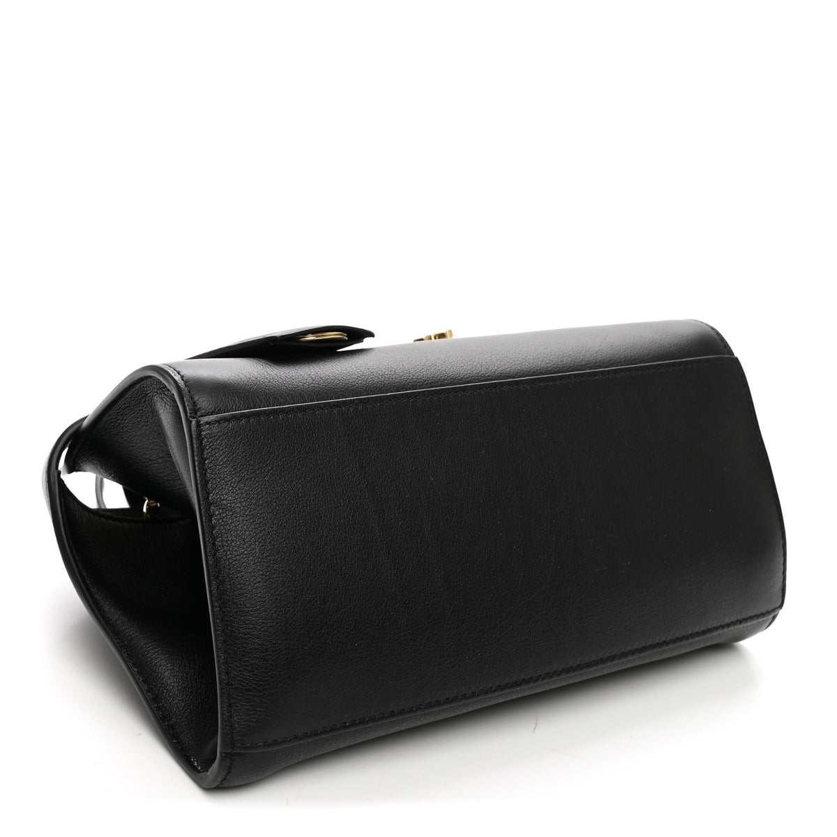 Calfskin Mini Hug Bag Black