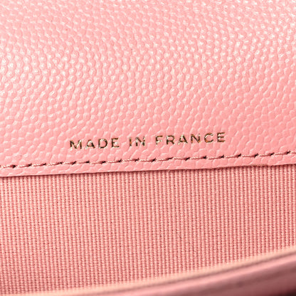 Chanel Caviar Quilted Flap Card Holder Wallet Light Pink 7 of 12