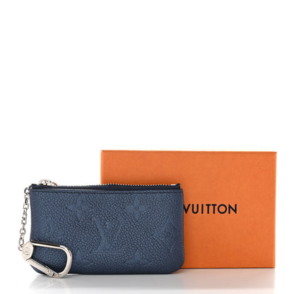 Louis Vuitton Metallic Empreinte Monogram Giant Key Pouch Navy Nacre 13 of 13
