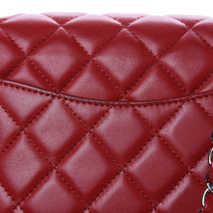Chanel Lambskin Quilted Mini Rectangular Flap Red 8 of 11