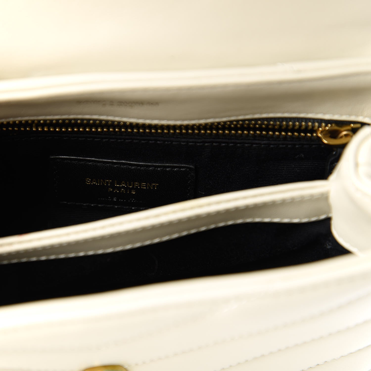 Saint Laurent Calfskin Y Quilted Monogram Toy Loulou Crossbody Bag Ivory 8 of 11