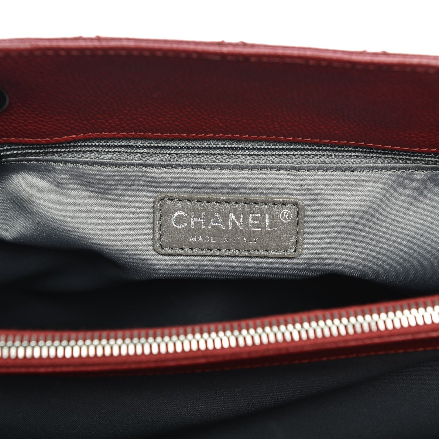 Caviar Quilted Grand Shopping Tote GST Red