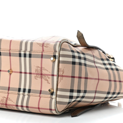 Burberry Haymarket Check Small Canterbury Tote Gold 7 of 10
