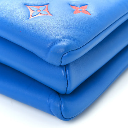 Louis Vuitton Lambskin Embossed Monogram Vuittamins Coussin PM Blue Red 9 of 10