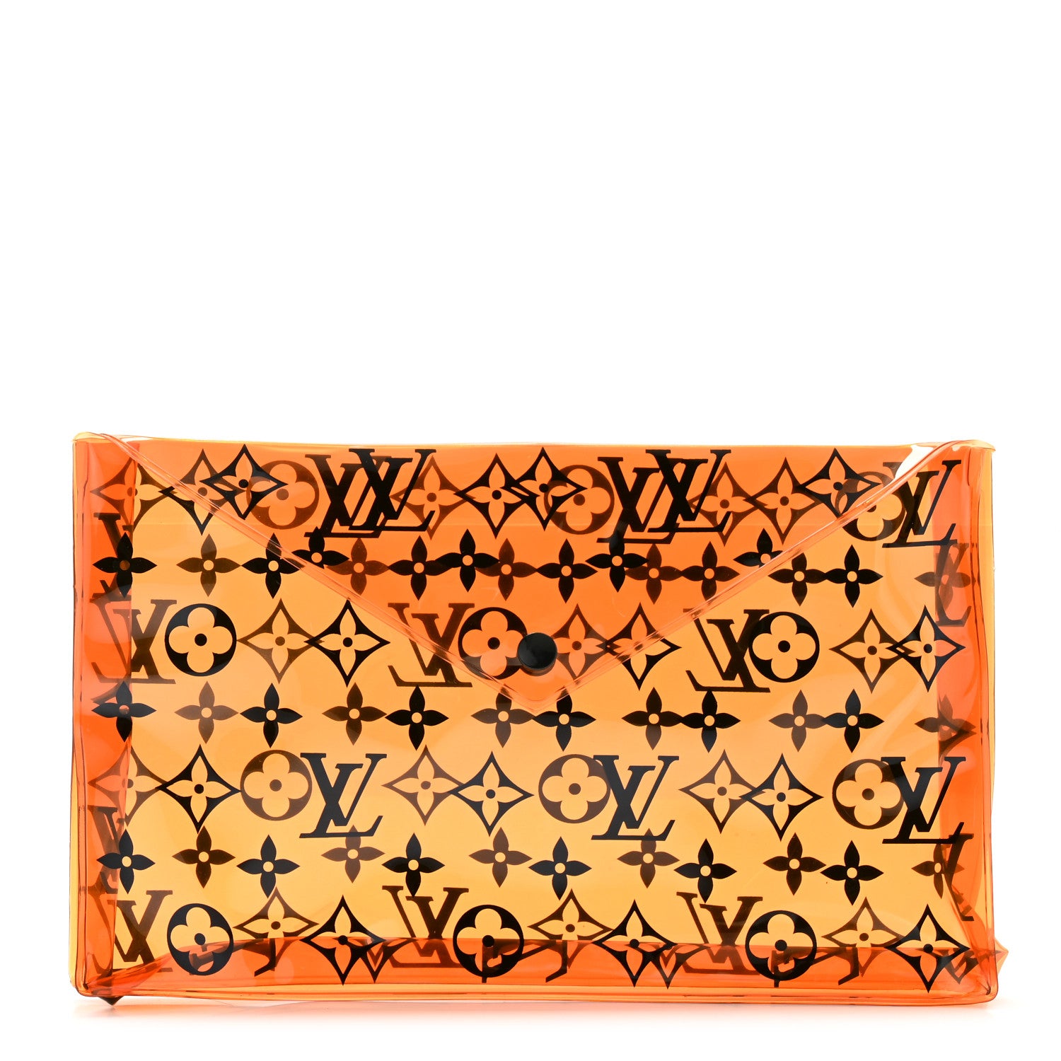 Louis Vuitton PVC Monogram Printed Envelope Pouch Orange 1 of 5
