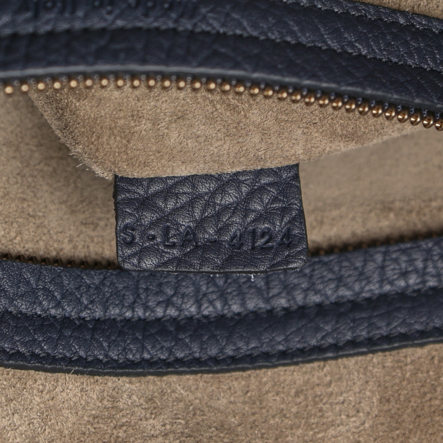 Bullhide Calfskin Medium Phantom Luggage Navy Blue