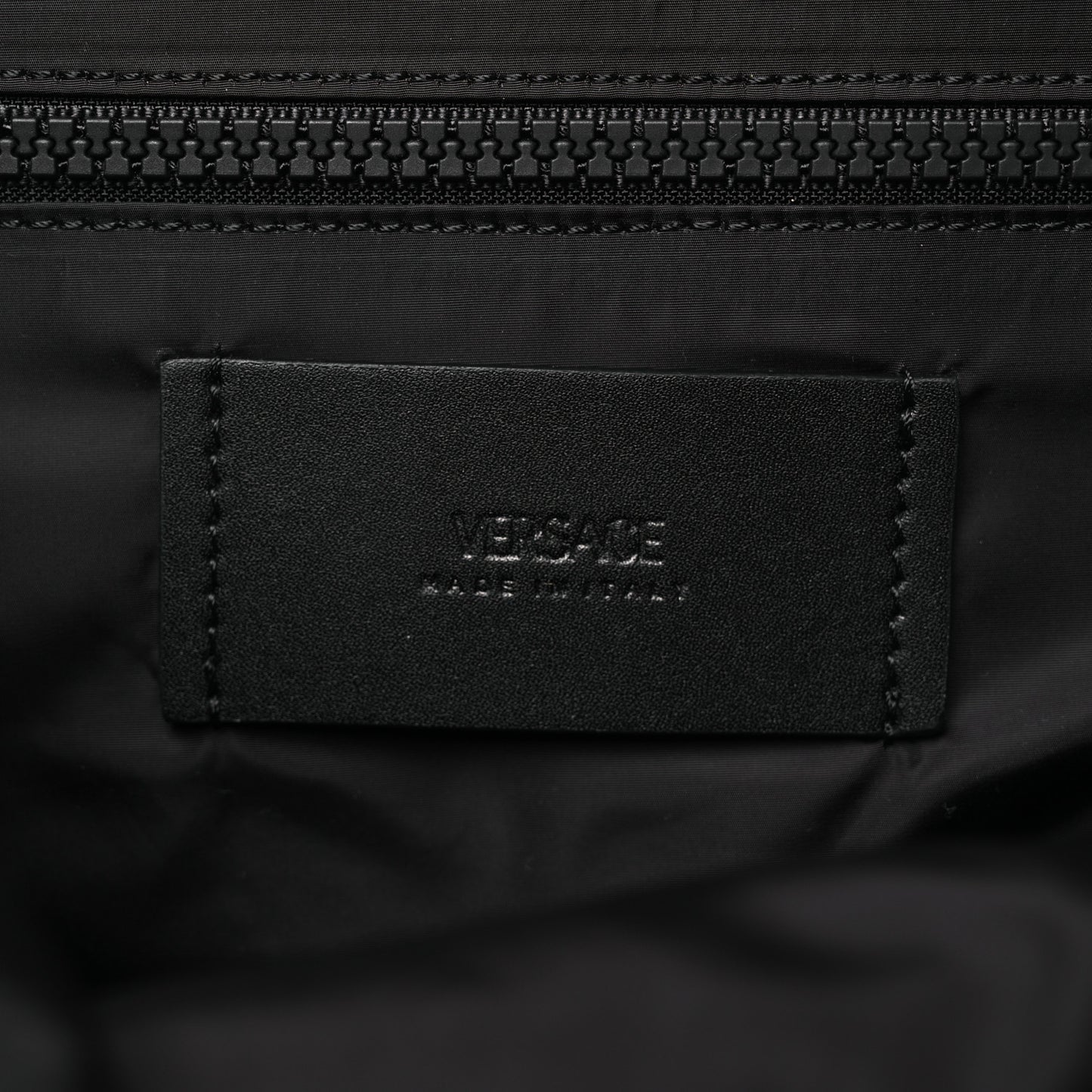 Nylon Logo Neo Backpack Black