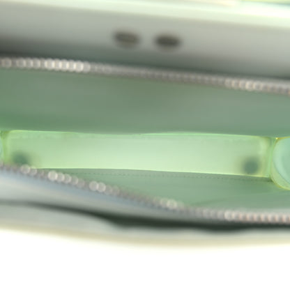 Fendi Nylon Vitello Cover Logo Embossed Mini Peekaboo I SEE U Satchel Baleari Black 5 of 13