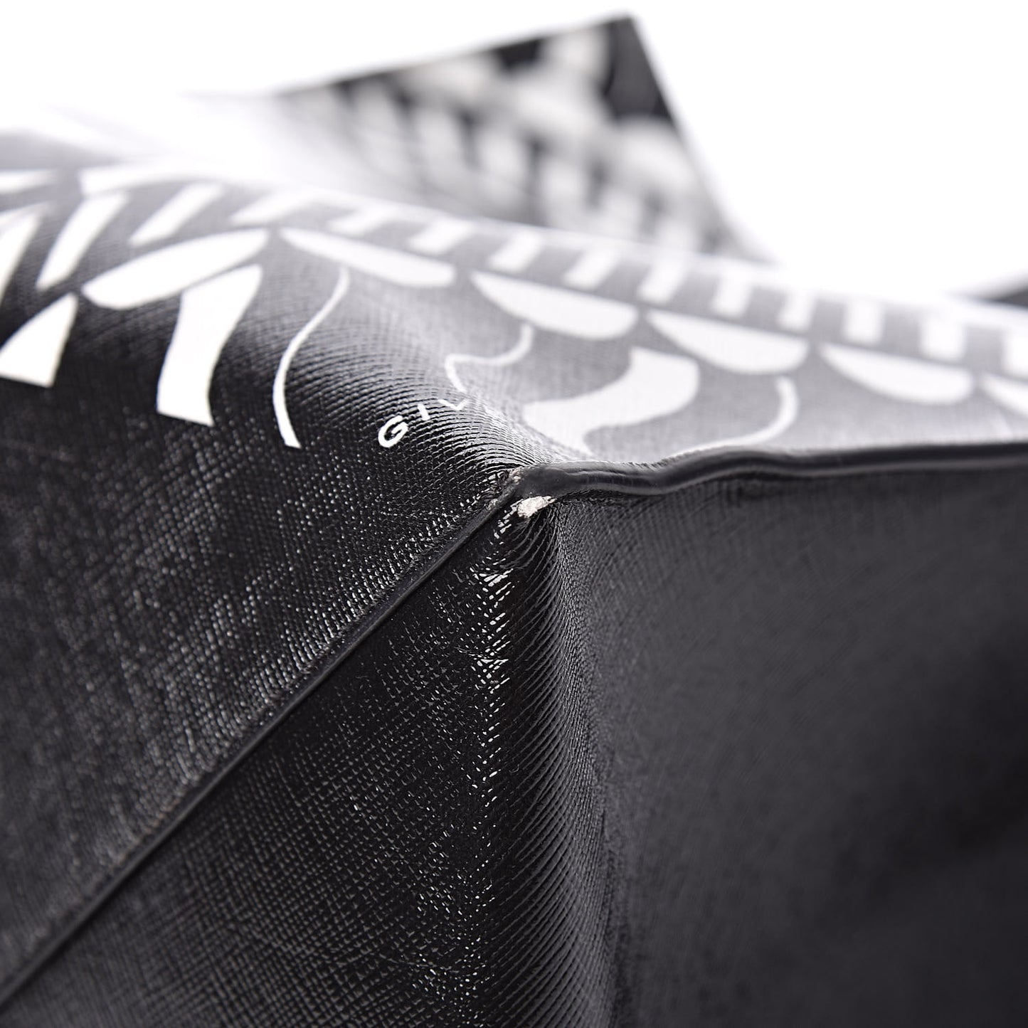 Calfskin Power of Love Print Tote Black