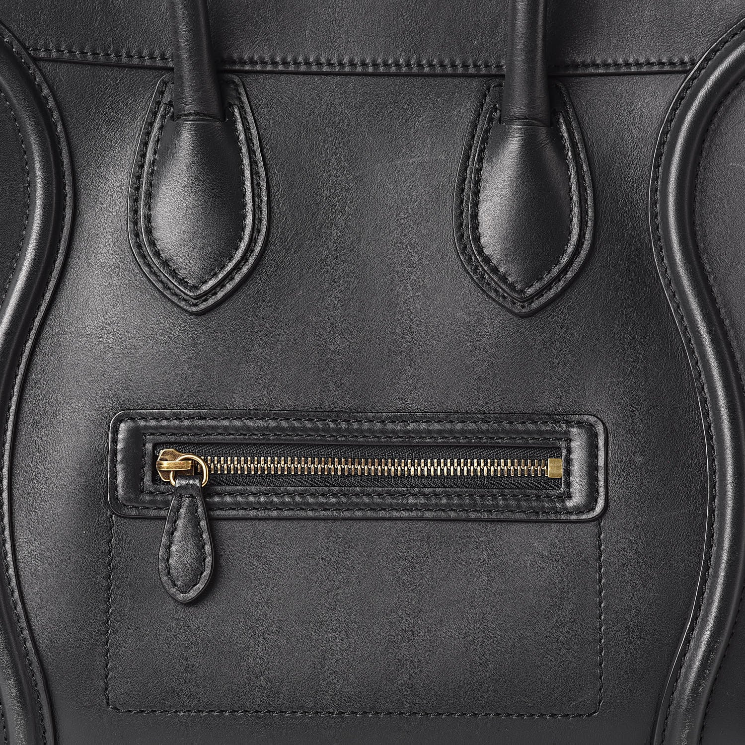 Celine Smooth Calfskin Mini Luggage Black 9 of 23