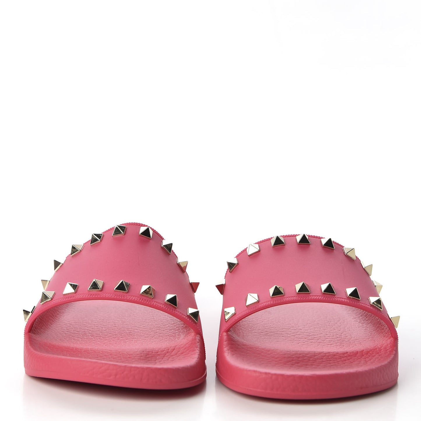 Rubber Rockstud Slide Sandals 40 Shadow Pink