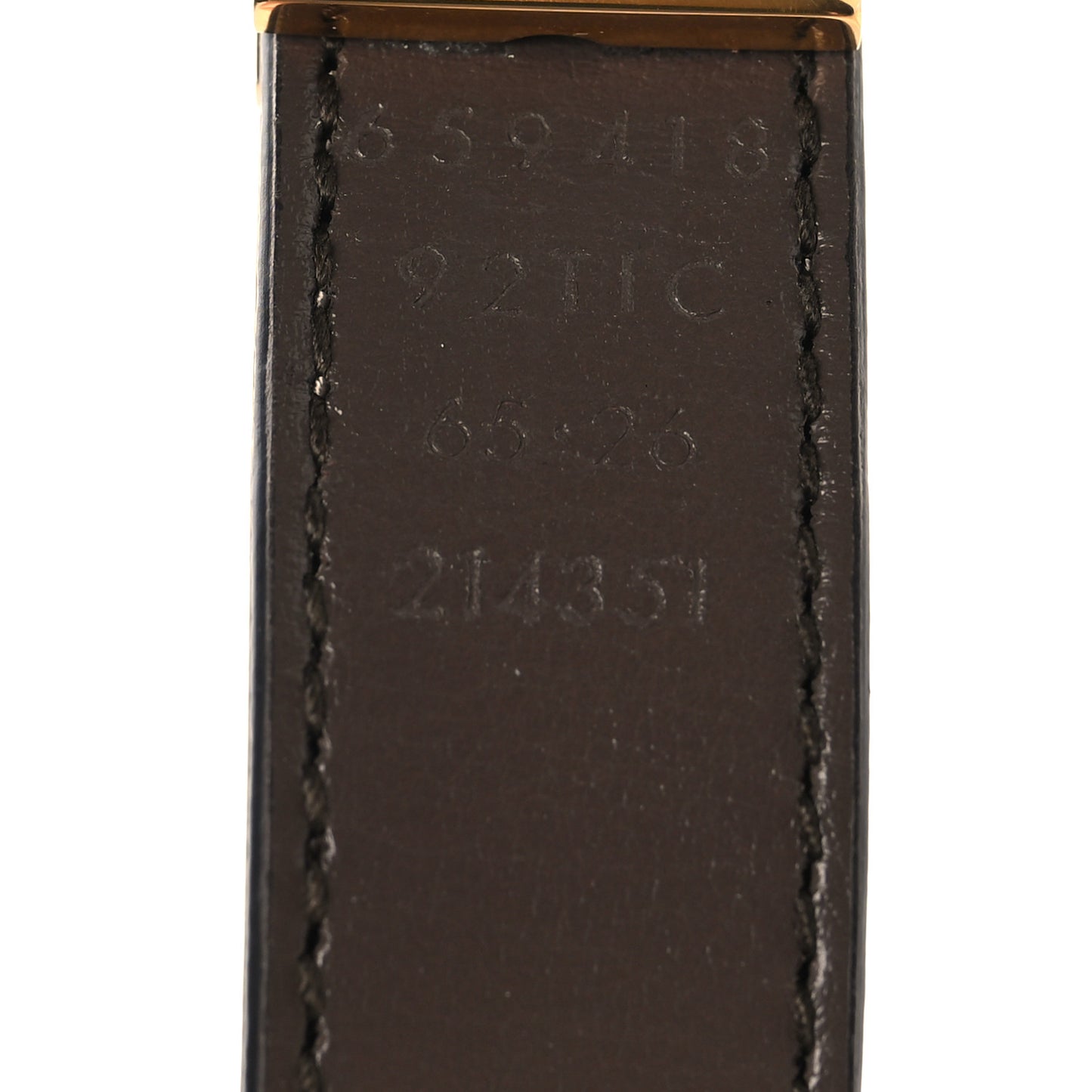 GG Supreme Monogram Plutone Calfskin Double G Reversible Belt Beige Ebony