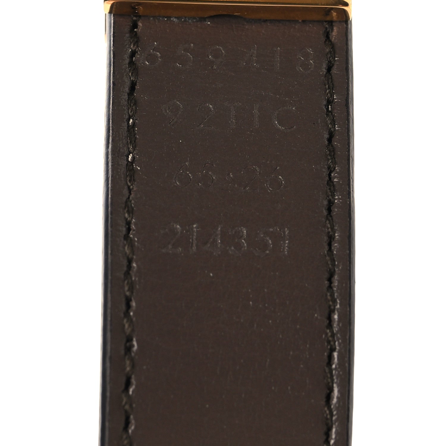Gucci GG Supreme Monogram Plutone Calfskin Double G Reversible Belt Beige Ebony 5 of 5