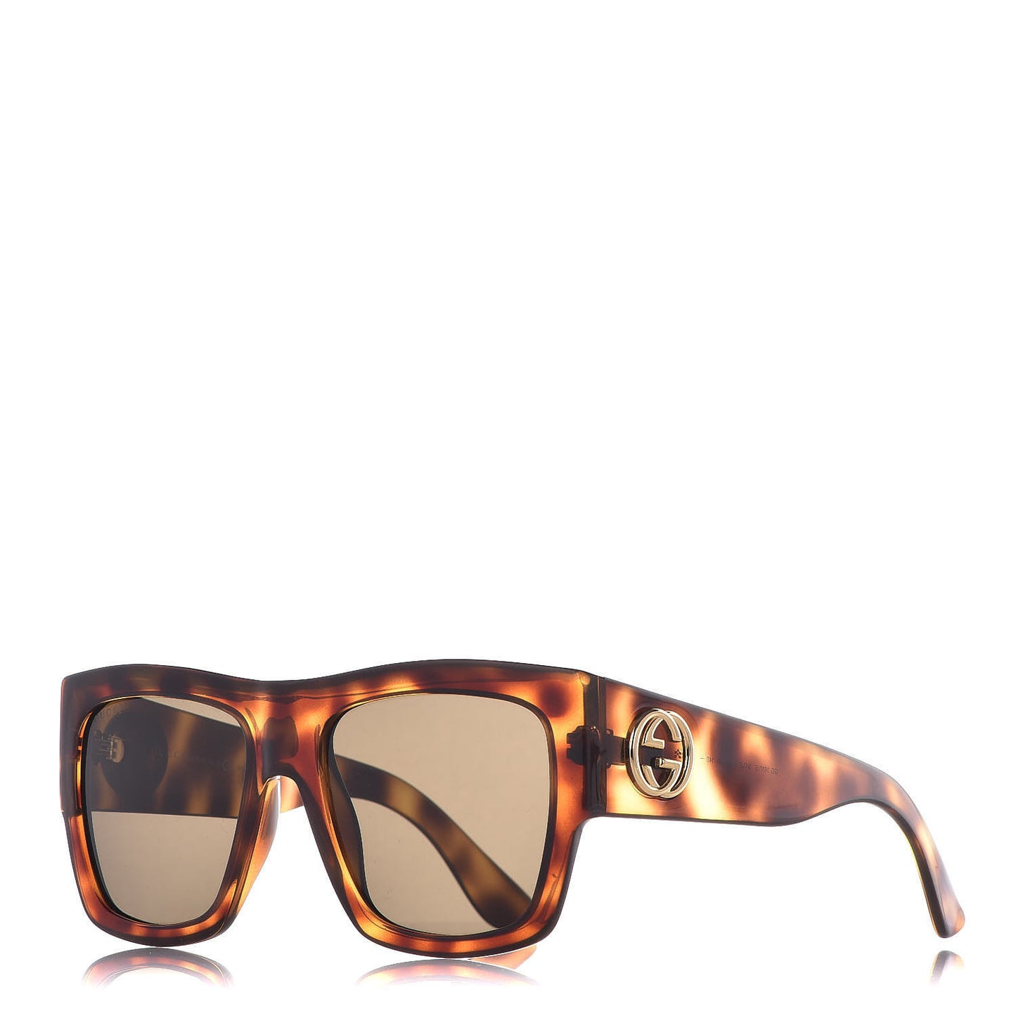 Acetate Square Frame Sunglasses GG 3817/S Light Havana