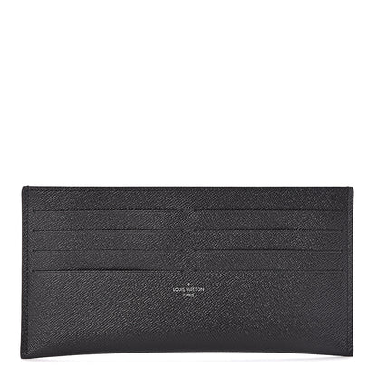 Louis Vuitton Calfskin Felicie Chain Wallet Card Holder Insert Black 1 of 5