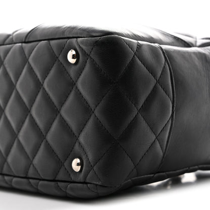 Chanel Calfskin Quilted Large Cambon Bowler Black White 10 of 13
