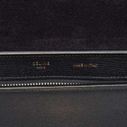 Celine Liege Calfskin Small Trapeze Black 7 of 10