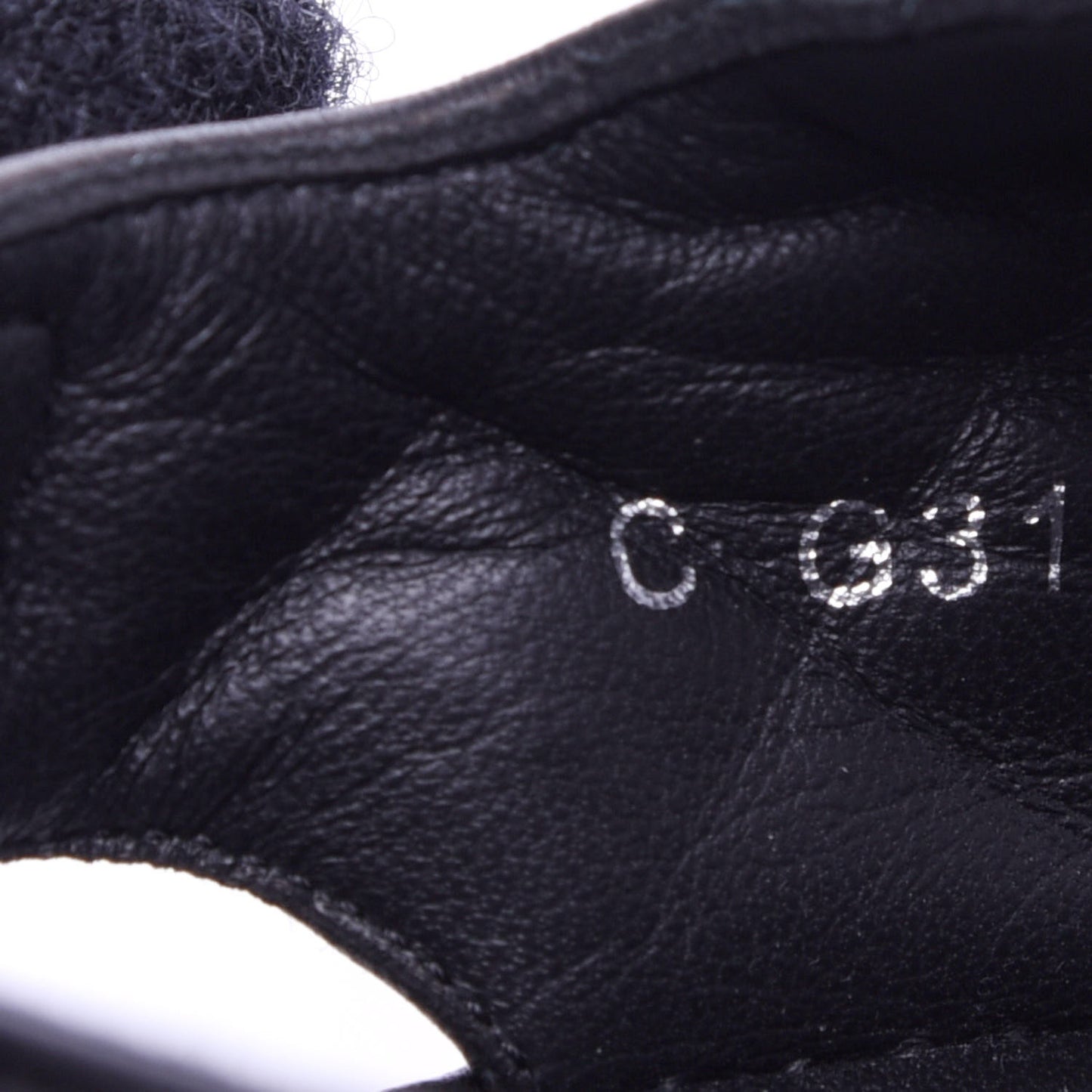 Lambskin Velcro Dad Sandals 40.5 Black