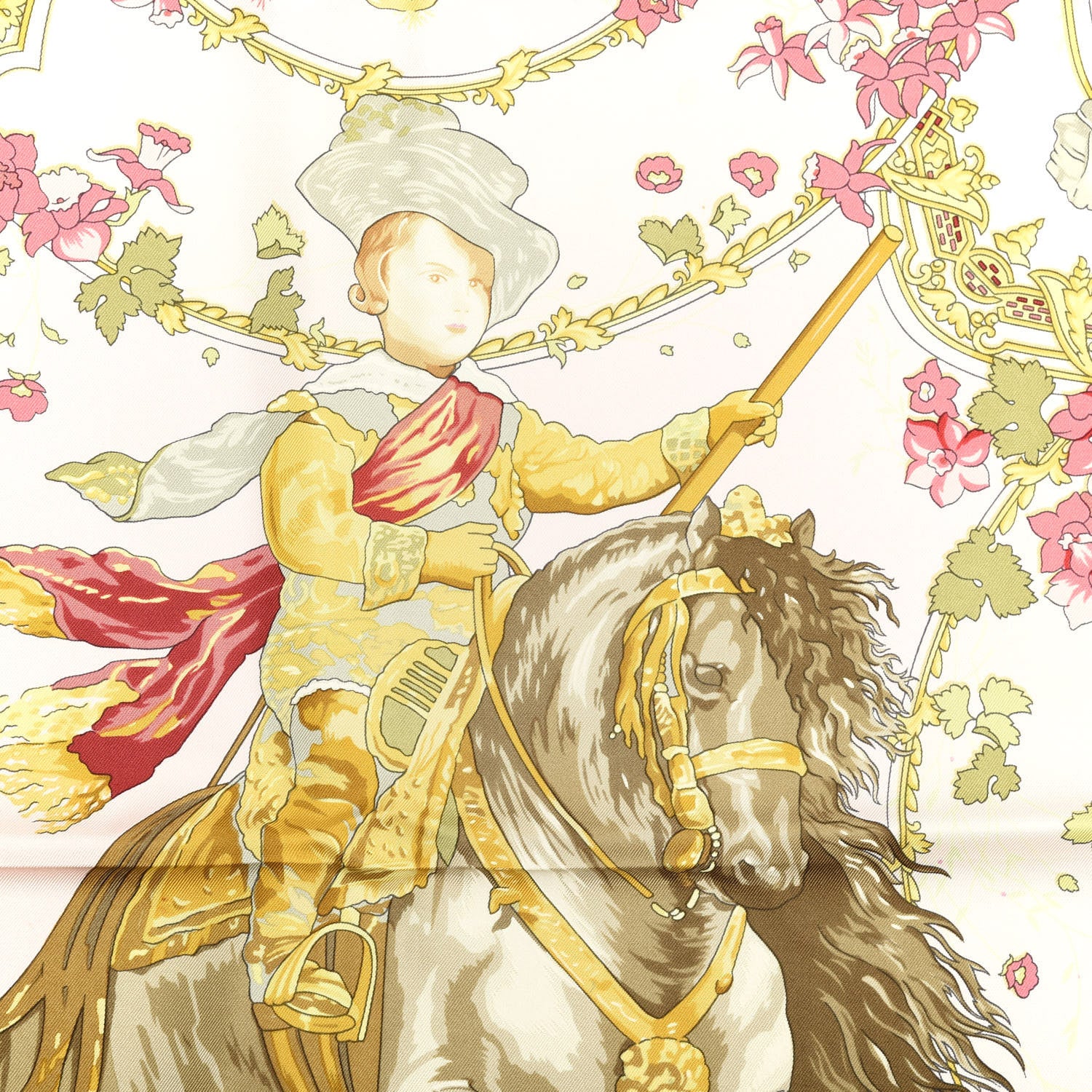Hermes Silk Les Petits Princes Scarf 90 2 of 4