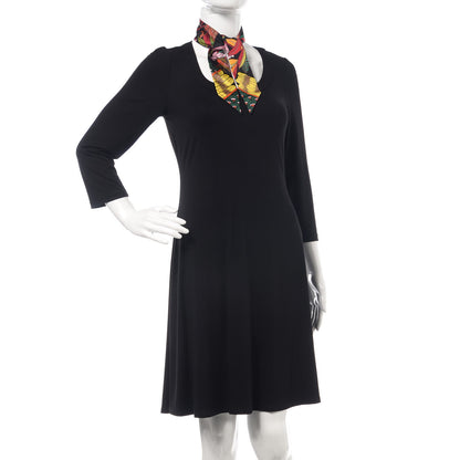 Hermes Silk Tree Of Song Twilly Black Rouge Vert 2 of 5