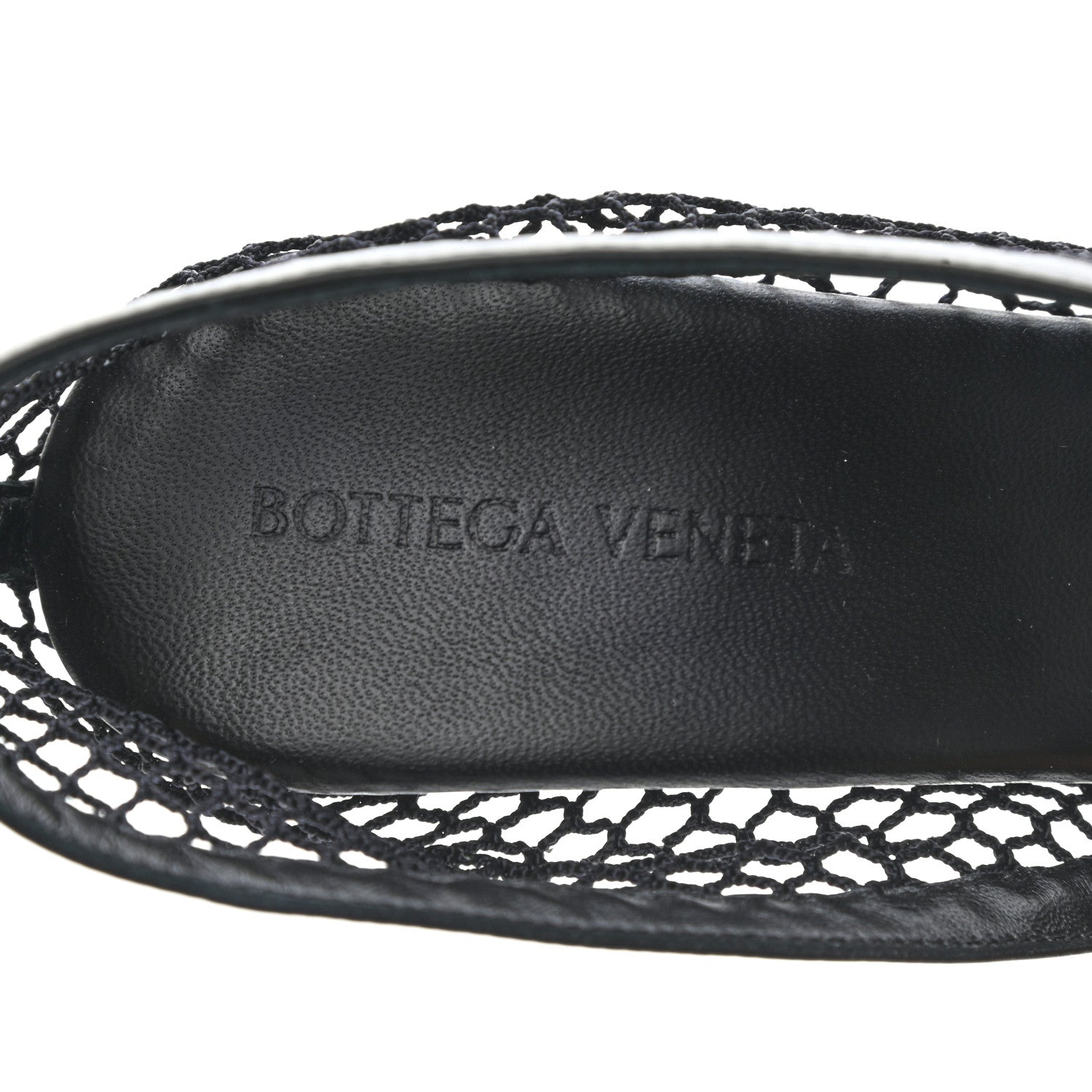 Bottega Veneta Mesh Nappa Chunky Chain Sandals 38.5 Black 7 of 7