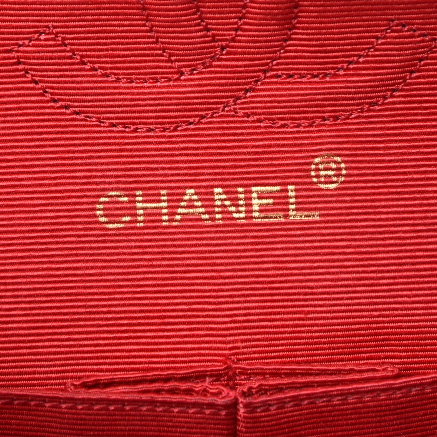 Jersey Quilted Small Double Flap Black