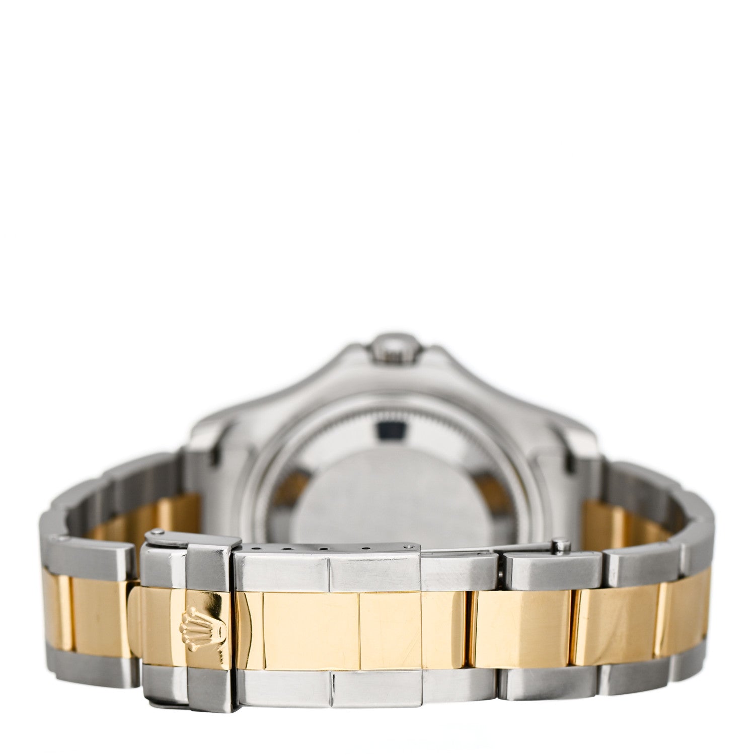 Rolex Stainless Steel 18K Yellow Gold 35mm Oyster Perpetual Date Yacht-Master Watch Silver 68623 3 of 4