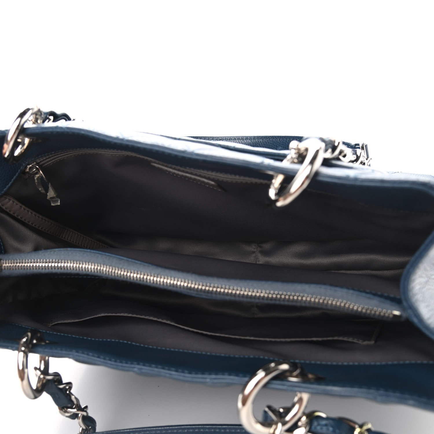 Chanel Caviar Quilted Grand Shopping Tote GST Dark Navy Blue 5 of 11