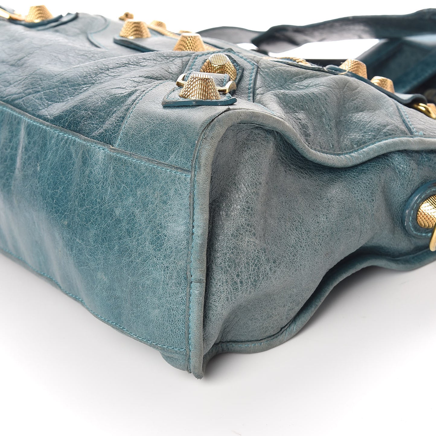 Agneau Giant 21 Gold Hardware City Aquamarine