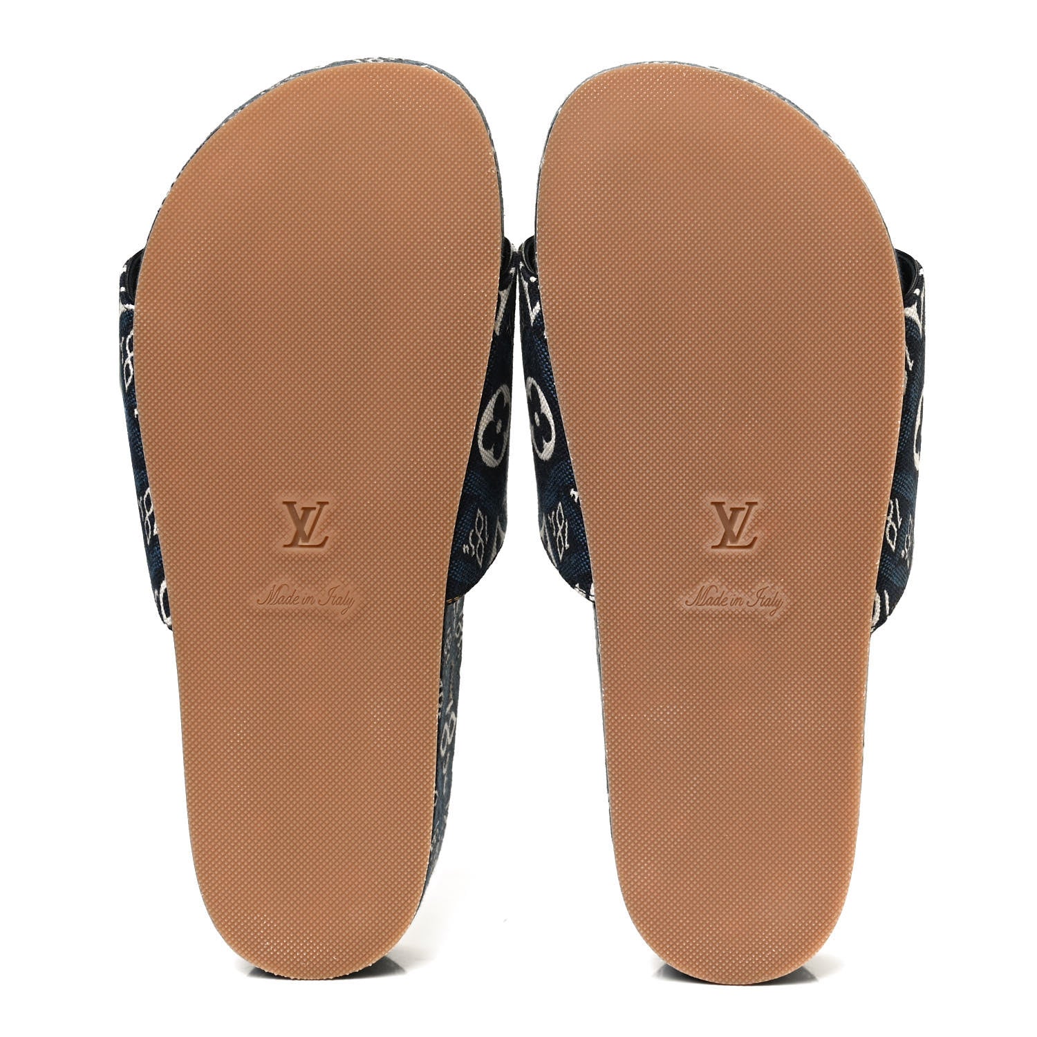 Louis Vuitton Canvas Since 1854 Jumbo Flatform Mule Sandals 36 Blue 7 of 11