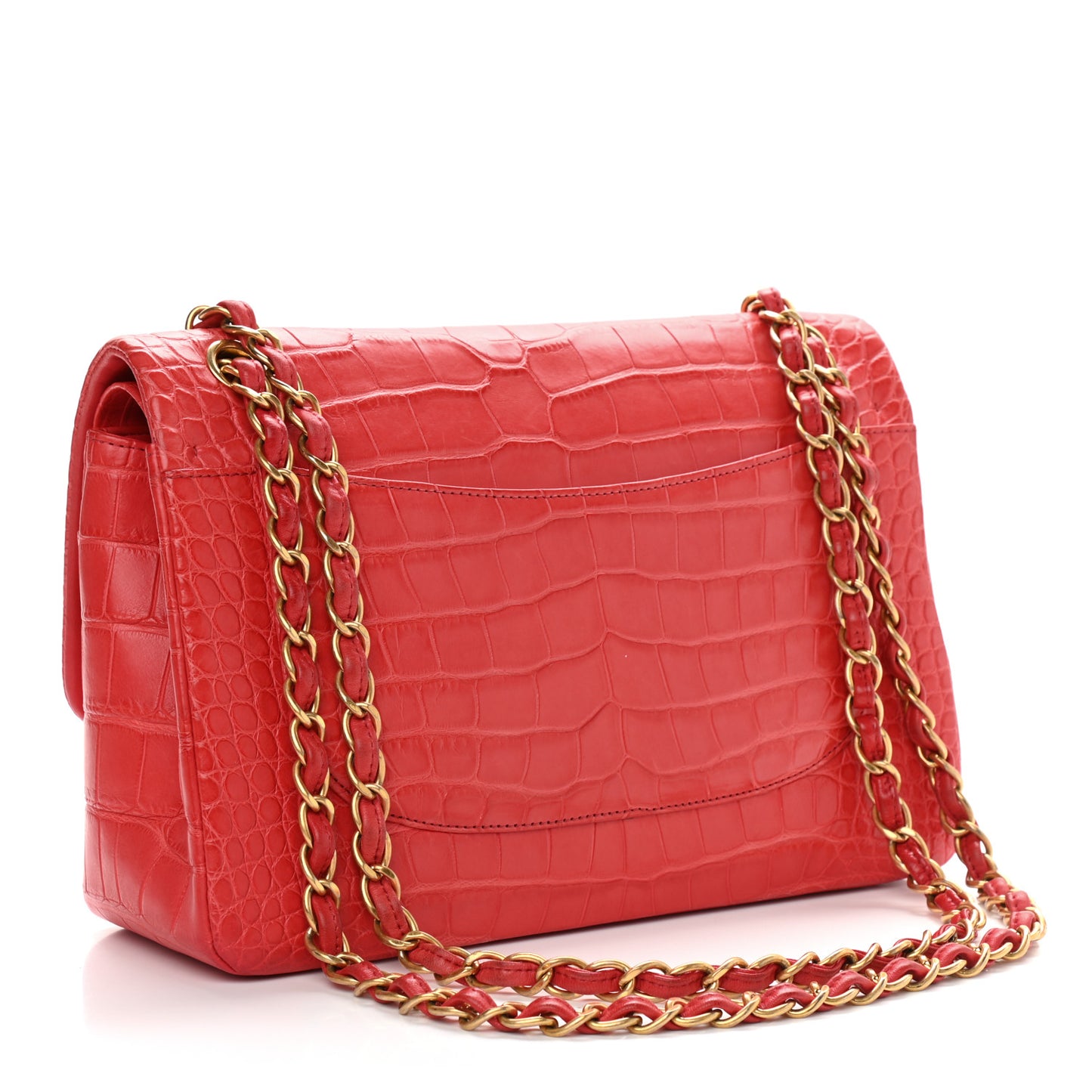 Alligator Jumbo Double Flap Red