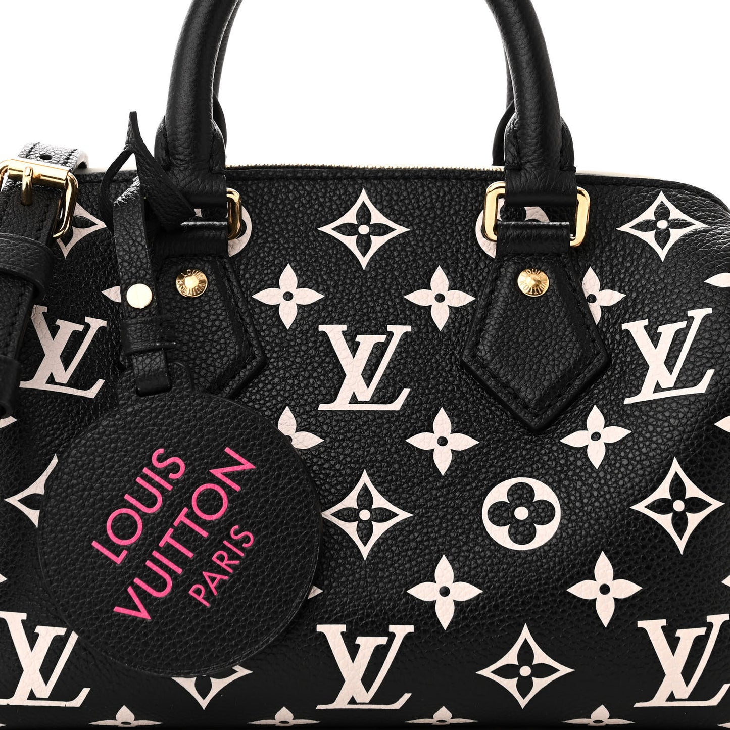 Empreinte Monogram Spring in the City Speedy Bandouliere 20 Black White Pink