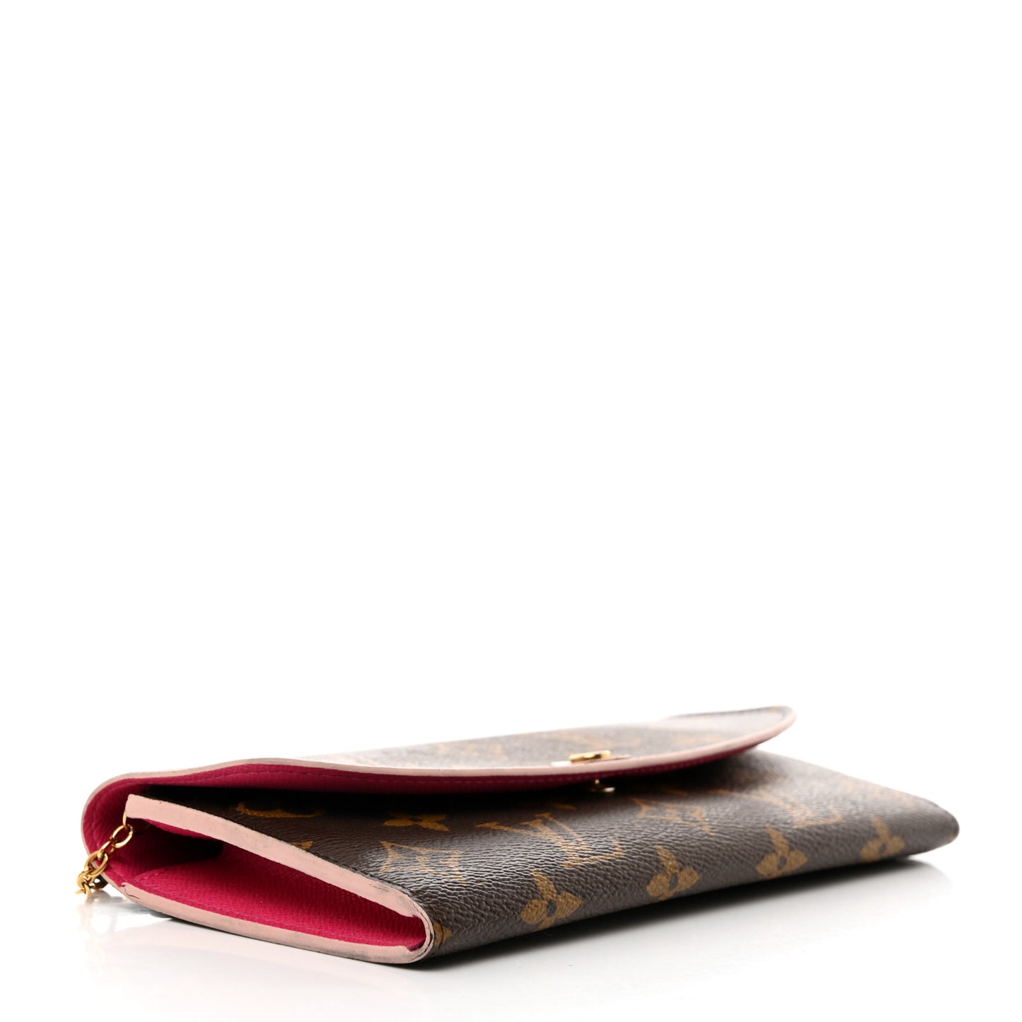 Monogram Bloom Flower Emilie Wallet Fuchsia