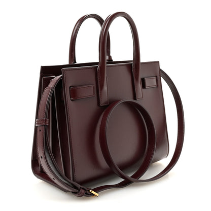 Saint Laurent Calfskin Nano Supple Sac De Jour Red Velvet 3 of 10