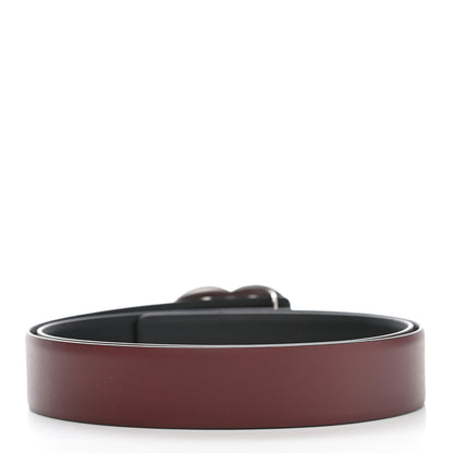Chanel Calfskin CC Reversible Belt 85 Black Burgundy 2 of 6