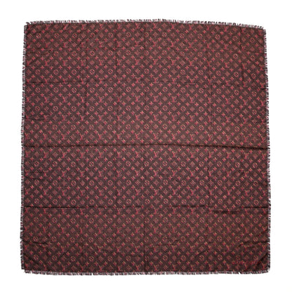 Louis Vuitton Wool Silk Monogram LV Pop Shawl Purple 1 of 5