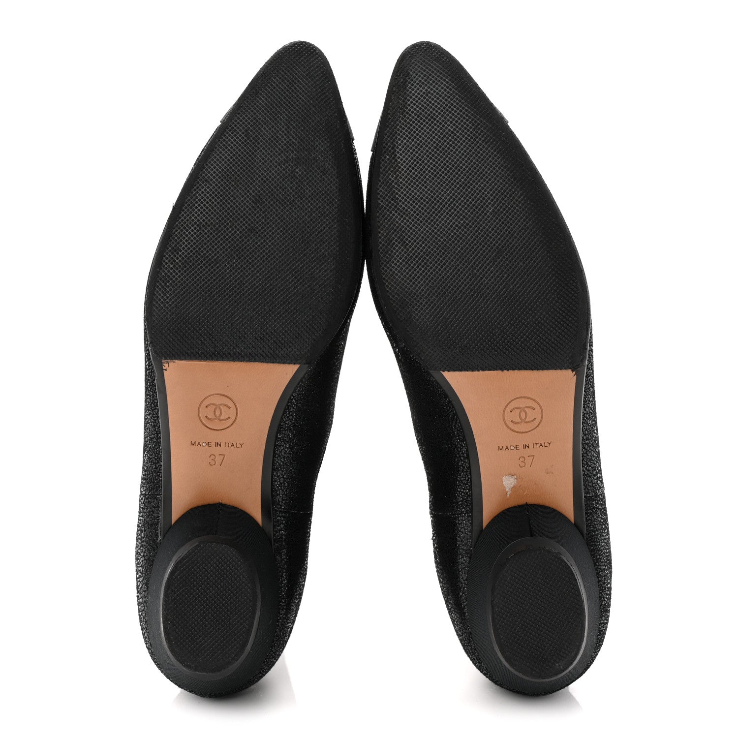 Chanel Goatskin Grosgrain Cap Toe Short Boots 37 Black 6 of 10